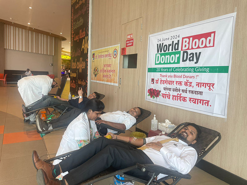 VR Nagpur Hosts : World Blood Donor Day - 13th June 2024